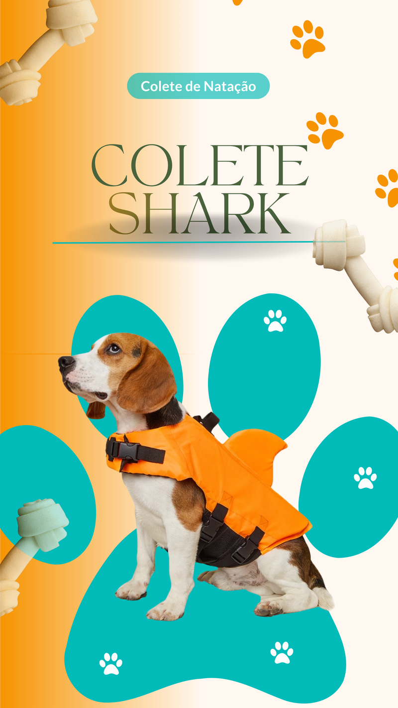 Colete Shark de Natação